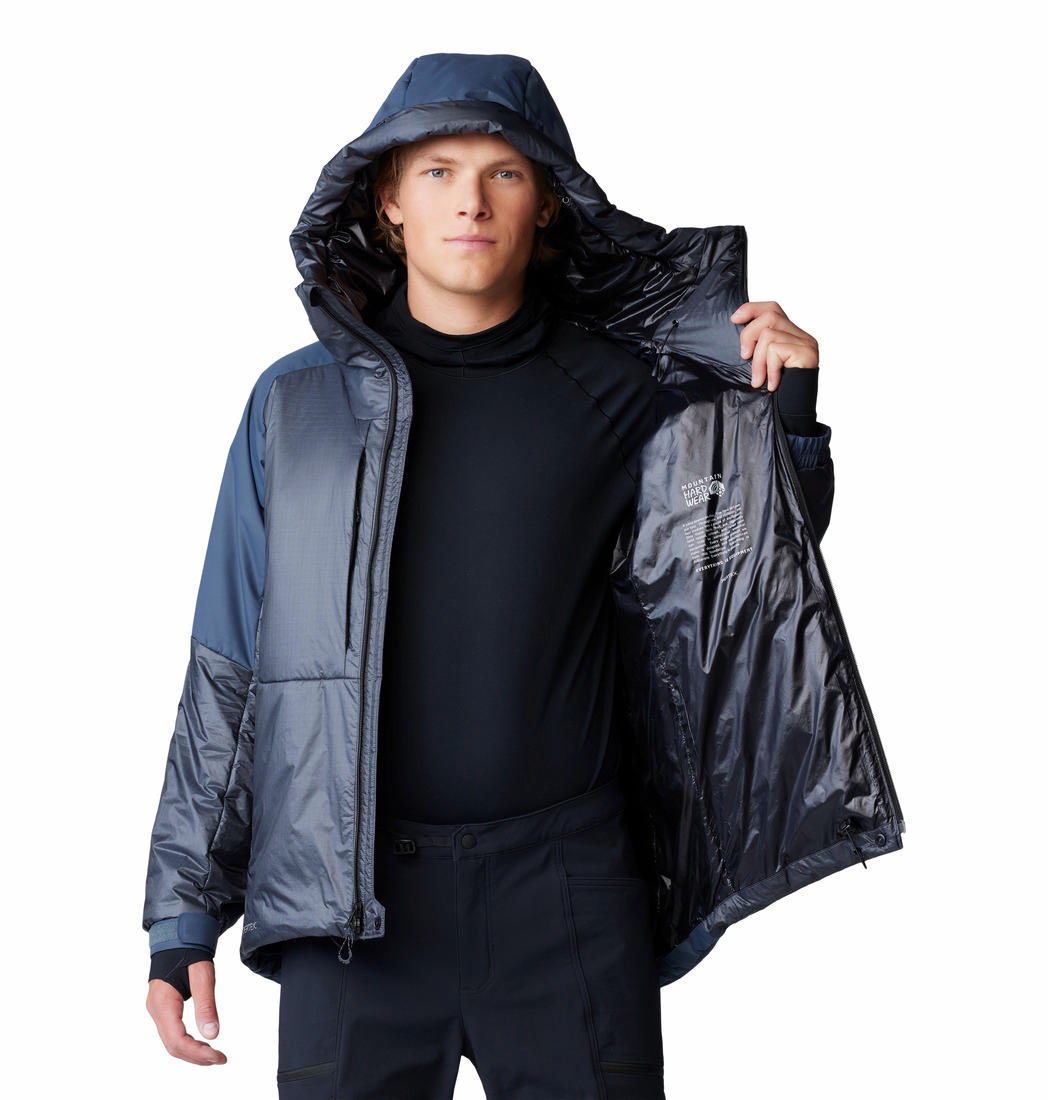 MHW Men Blue Compressor Alpine Hooded Jacket