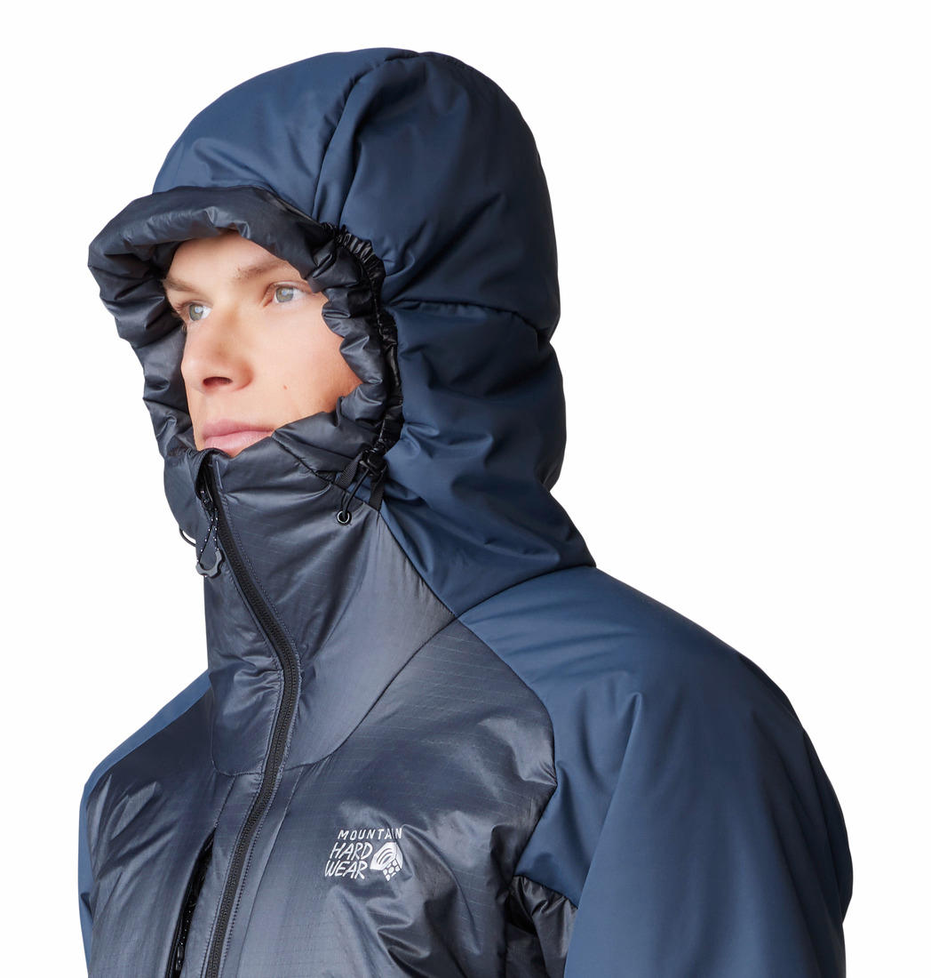 MHW Men Blue Compressor Alpine Hooded Jacket
