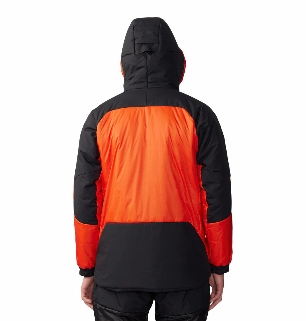 MHW Men Orange Compressor Alpine Hooded Jacket