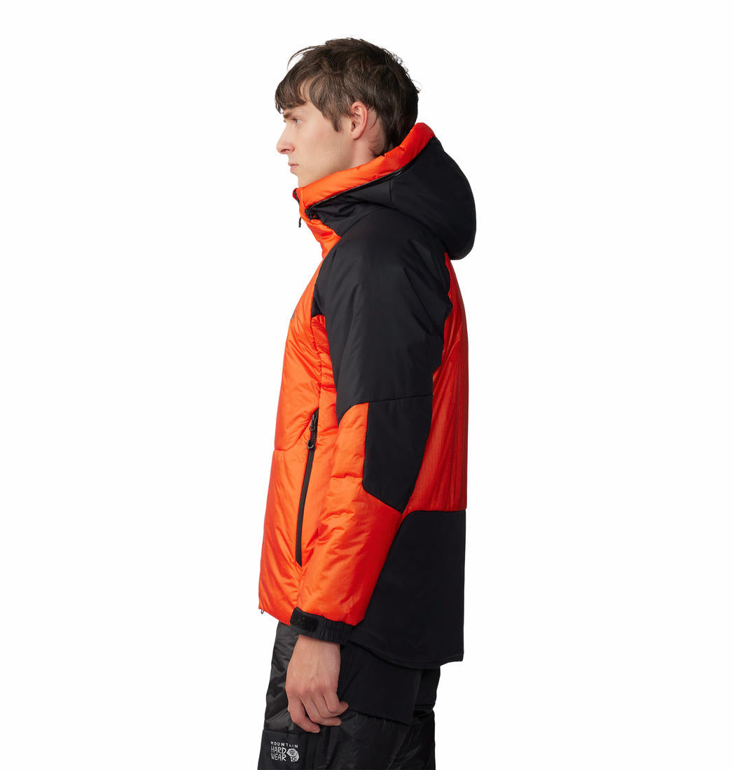 Mountain Hardwear Men Orange PERTEX Quantum Pro Compressor Alpine Down Jacket