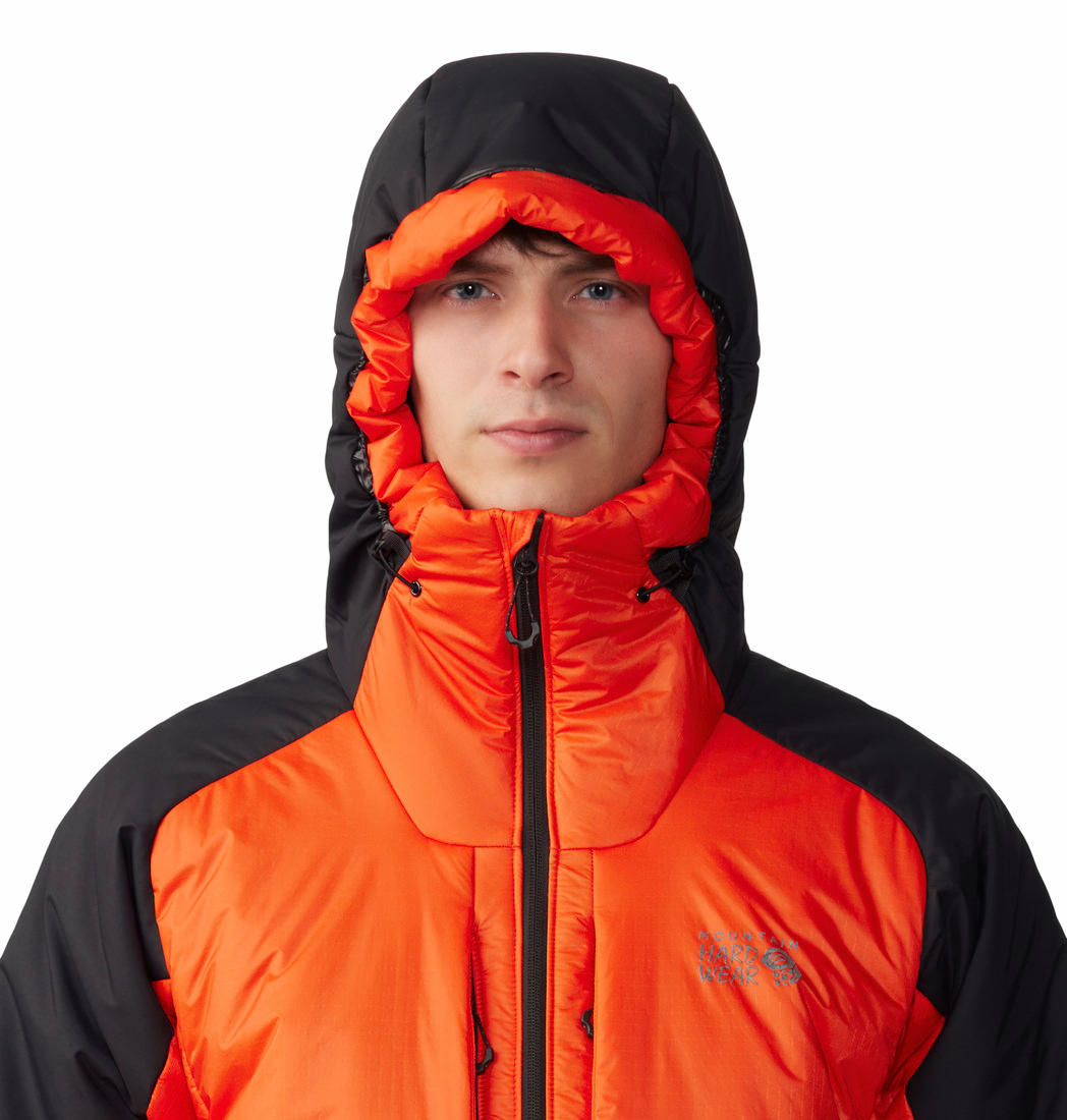 MHW Men Orange Compressor Alpine Hooded Jacket