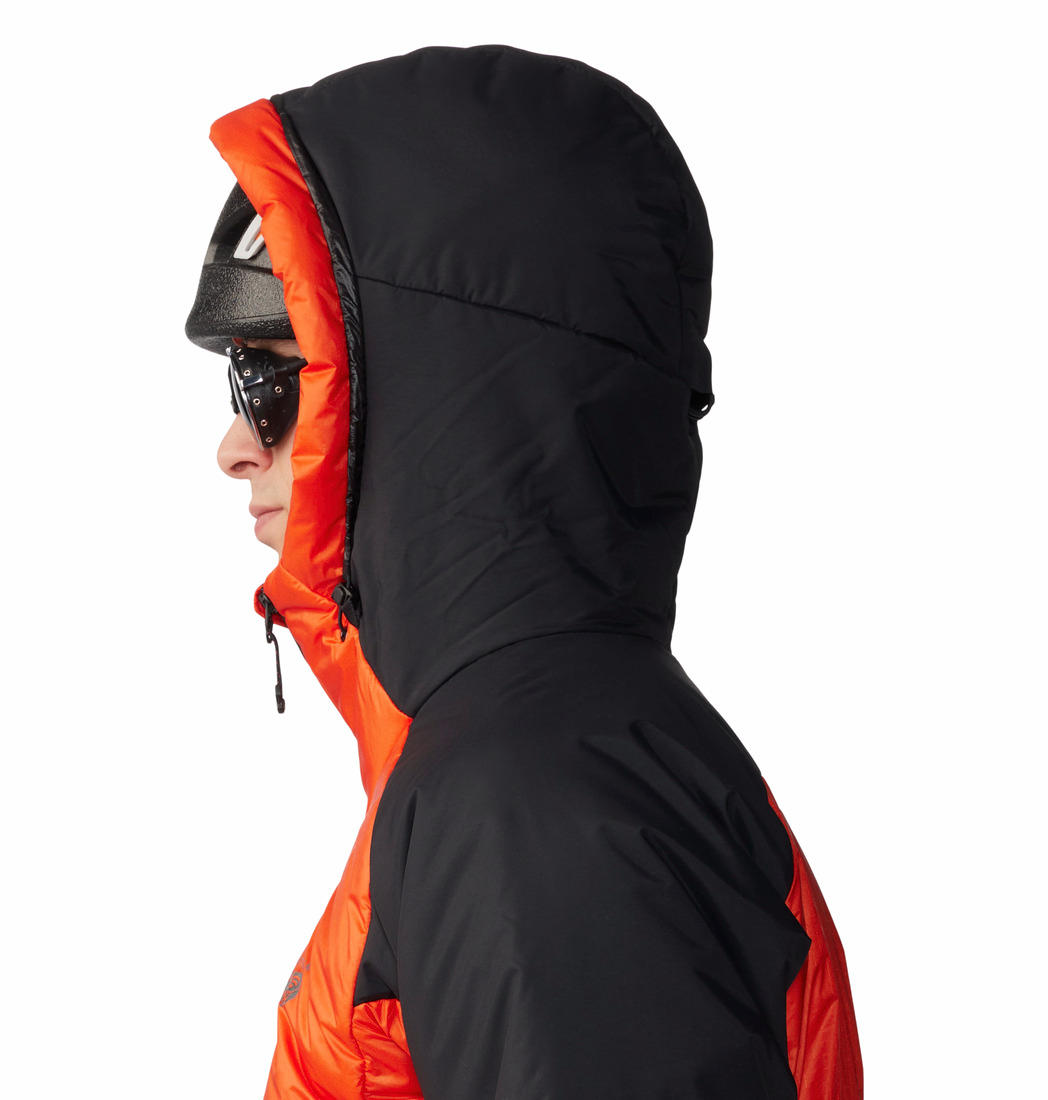 MHW Men Orange Compressor Alpine Hooded Jacket