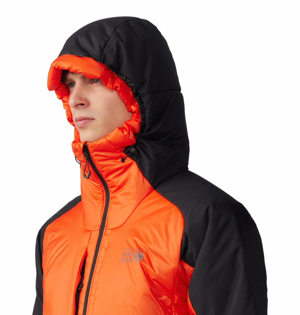 MHW Men Orange Compressor Alpine Hooded Jacket