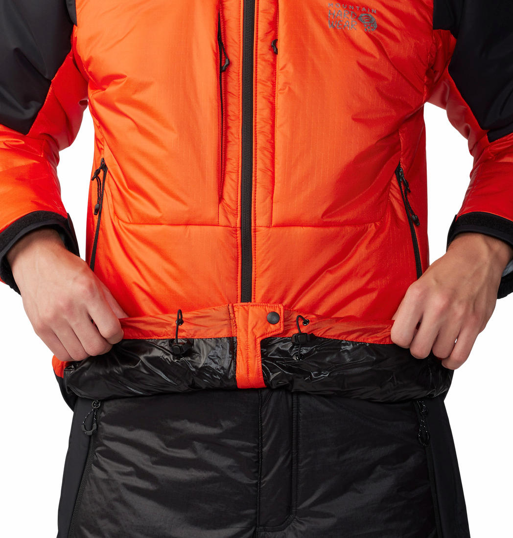 MHW Men Orange Compressor Alpine Hooded Jacket