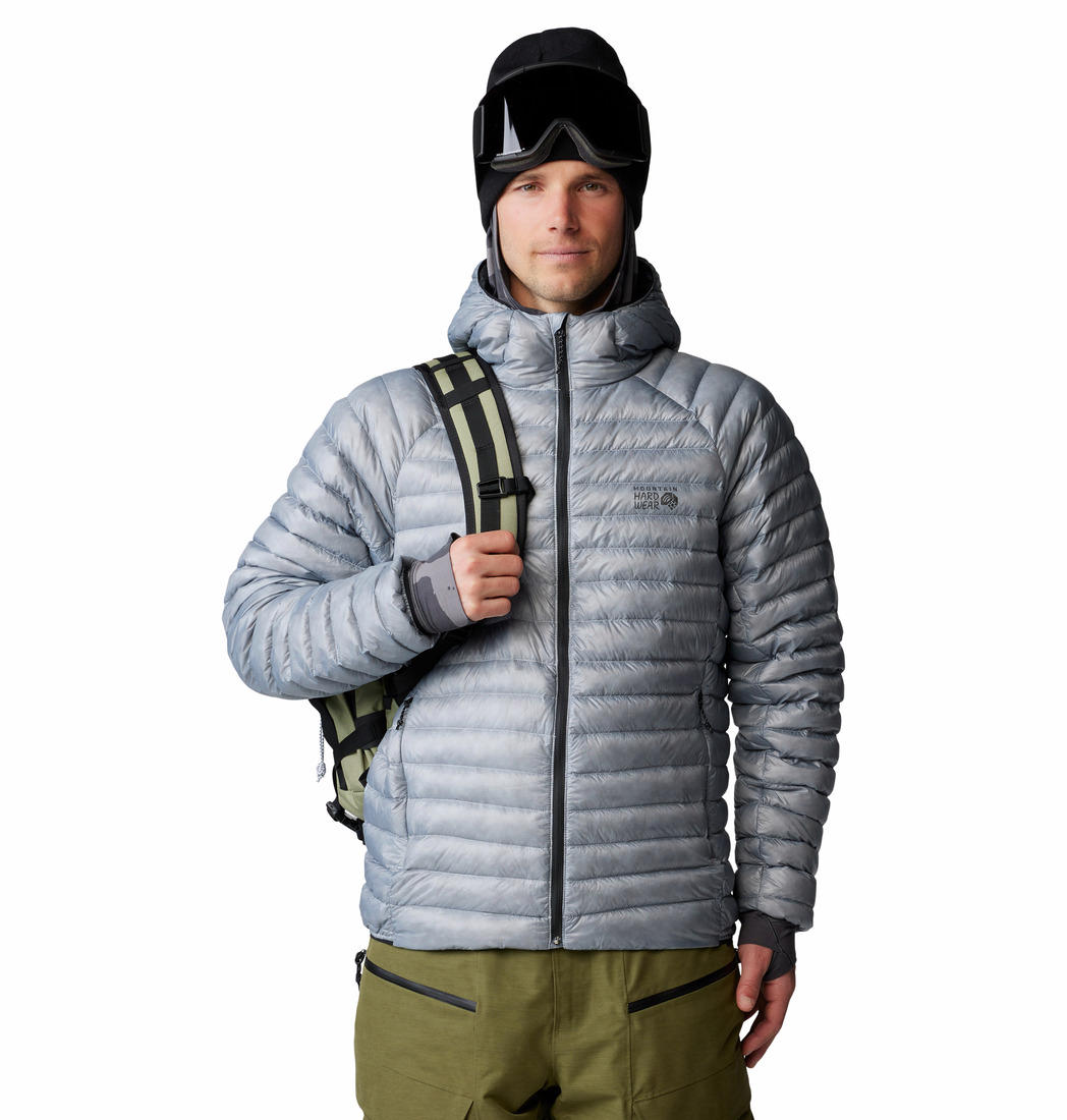 Mountain Hardwear Men Grey Ghost Whisperer UL Down Jacket