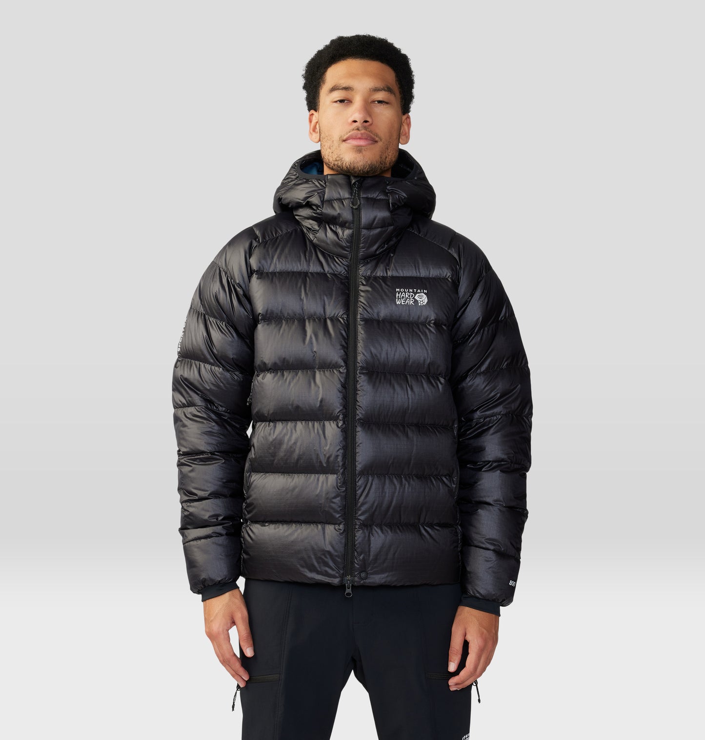 Mountain Hardwear Men Black Phantom Alpine Down Jacket