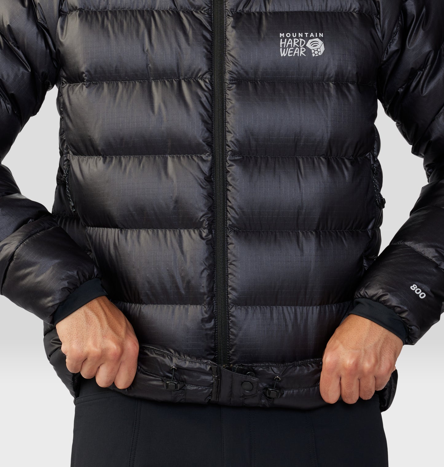 Mountain Hardwear Men Black Phantom Alpine Down Jacket