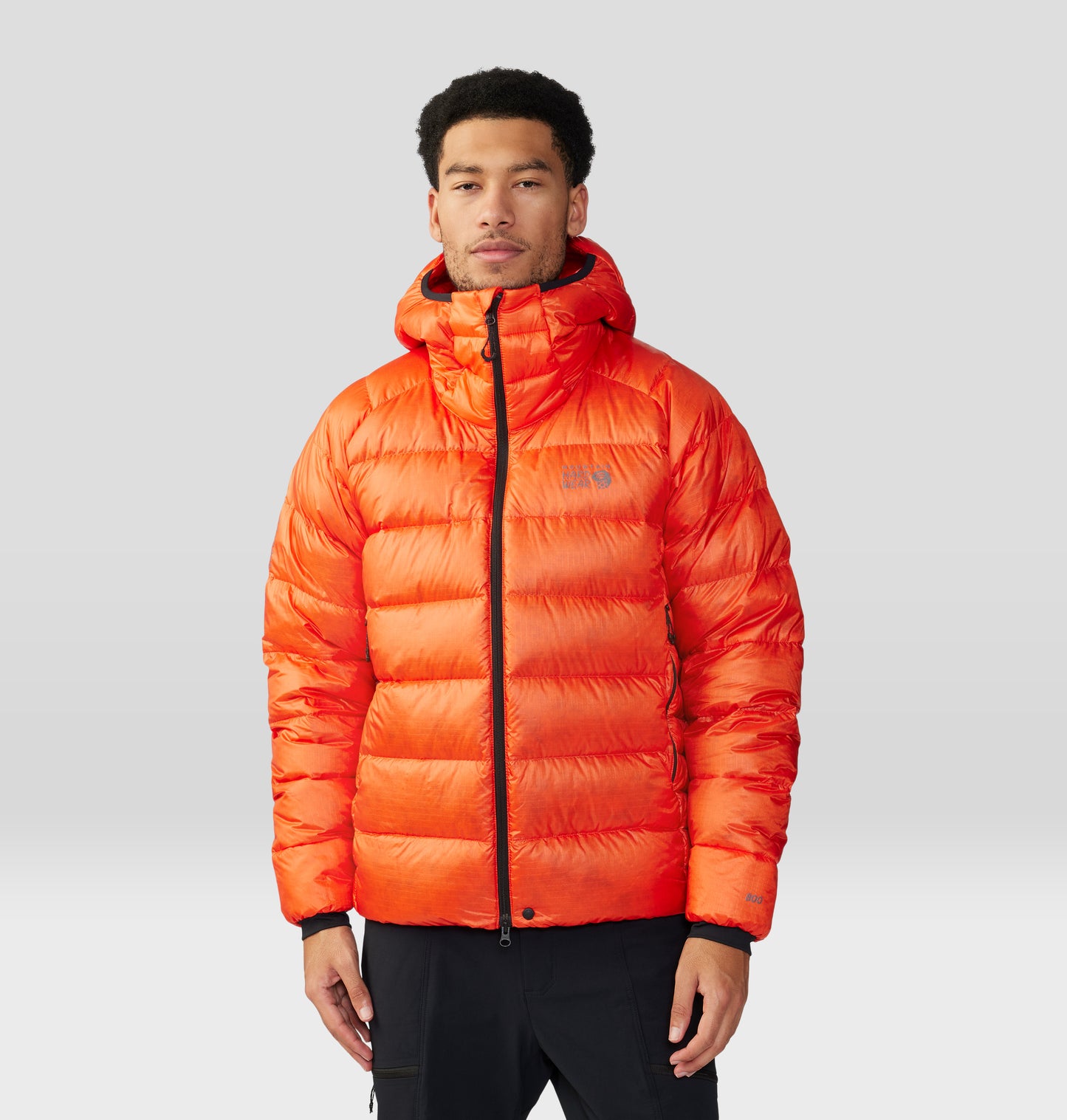 Mountain Hardwear Men Orange Phantom Alpine Down Jacket