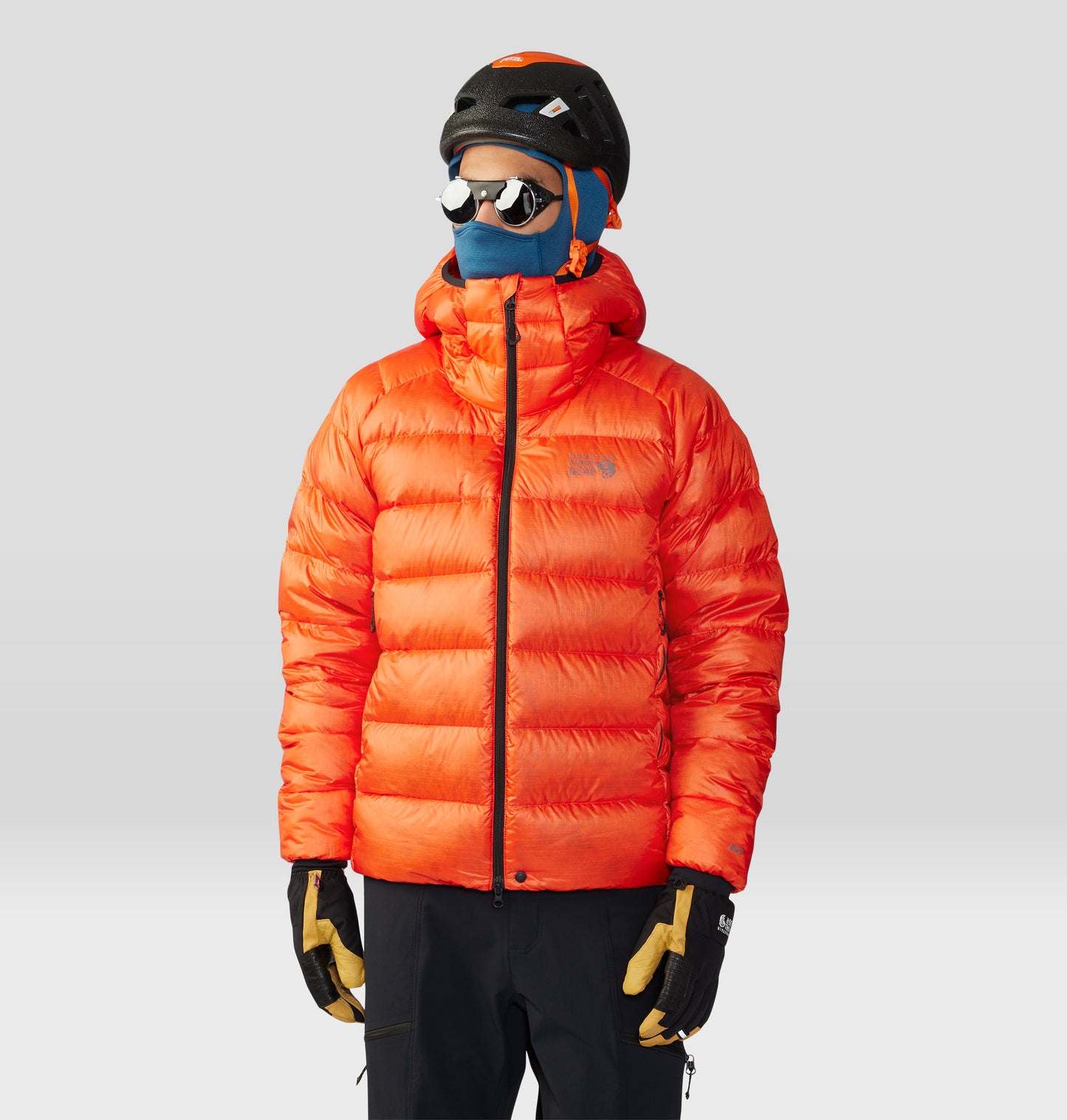 Mountain Hardwear Men Orange Phantom Alpine Down Jacket