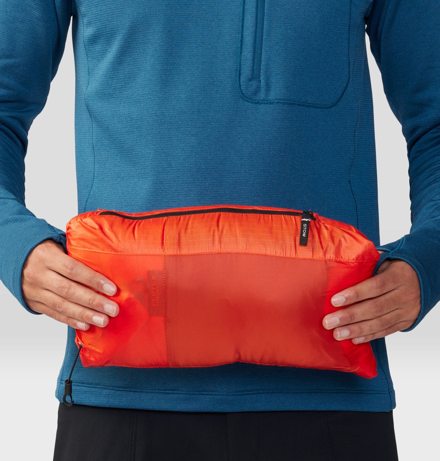 Mountain Hardwear Men Orange Phantom Alpine Down Jacket