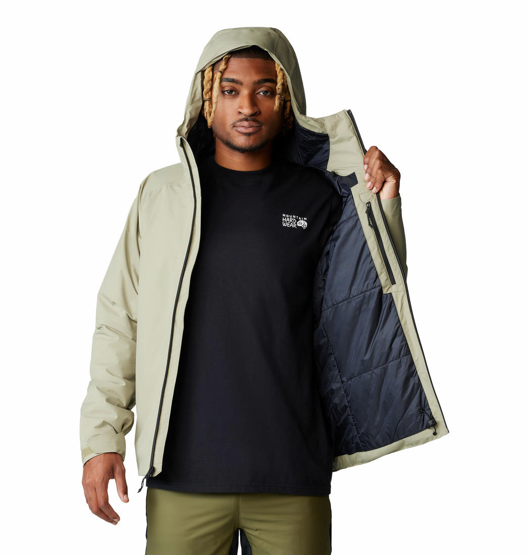 MHW Men Green Stretch Ozonic Insulated Jacket