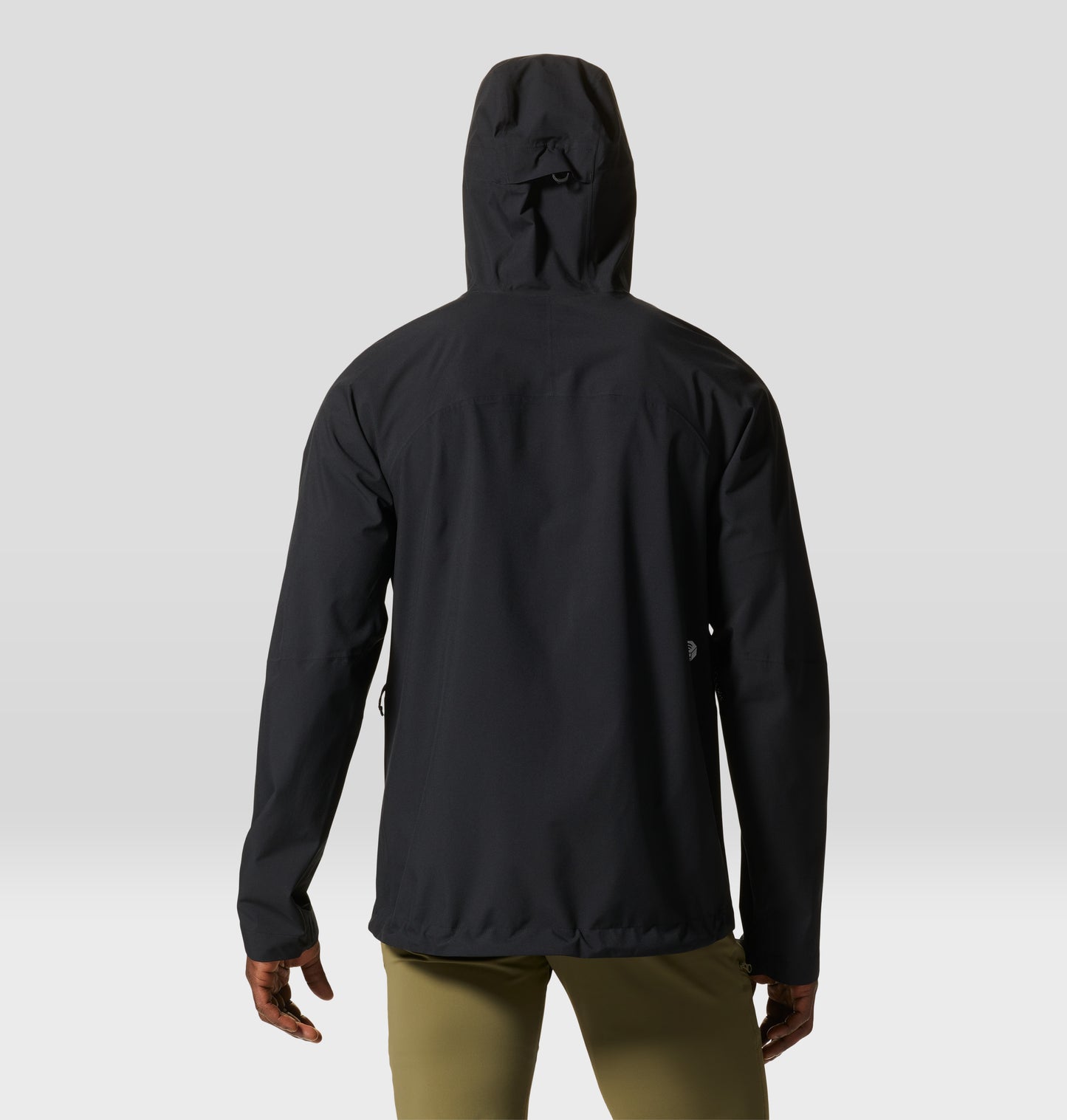 Mountain Hardwear Men Black Dry.Q Stretch Ozonic Rain Jacket