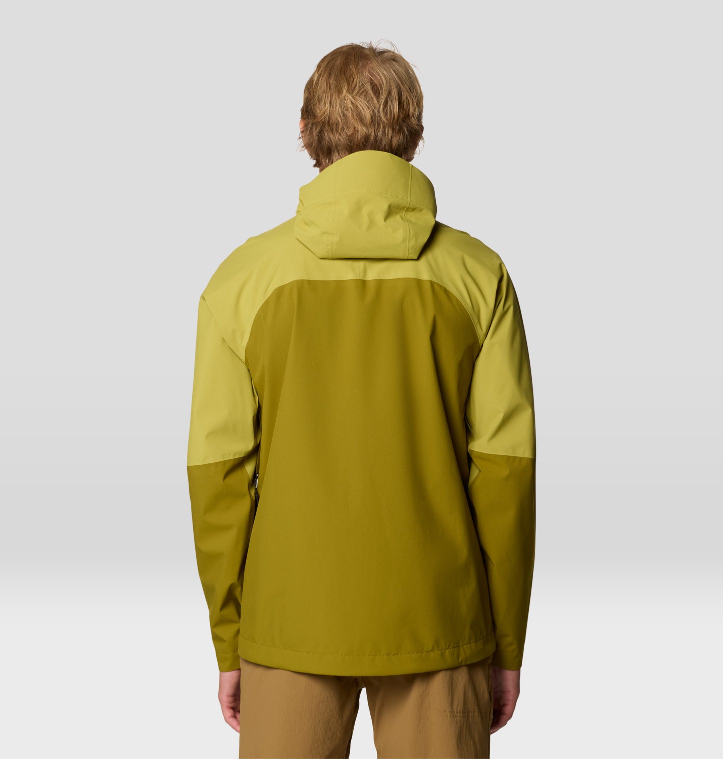 Mountain Hardwear Men Green Dry.Q Stretch Ozonic Rain Jacket
