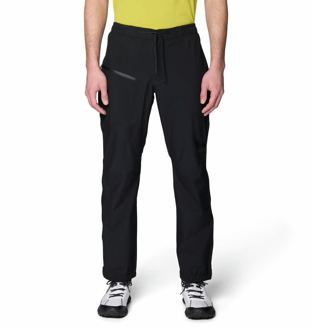 Mountain Hardwear Men Black Dry.Q Stretch Ozonic Rain Pant