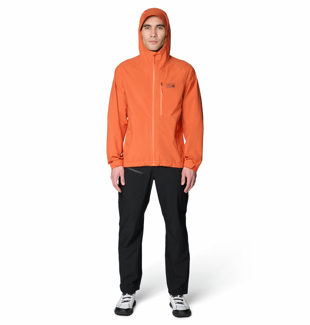 Mountain Hardwear Men Black Dry.Q Stretch Ozonic Rain Pant