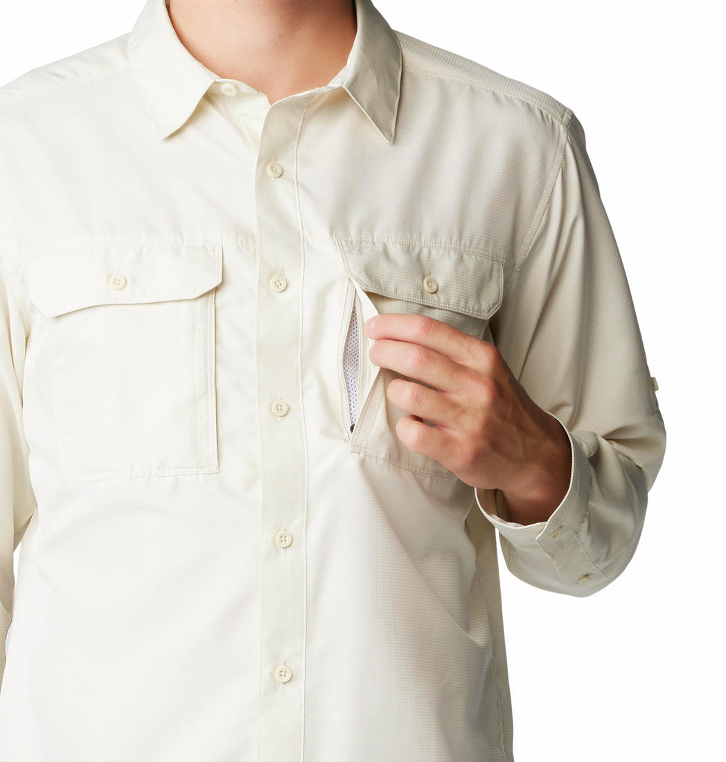 Mountain Hardwear Men Grey UPF 50 Canyon Shirt (Sun Protection)