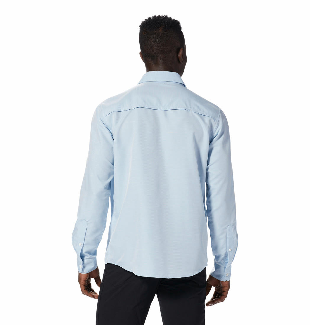 Mountain Hardwear Men Blue UPF 50 Canyon Shirt (Sun Protection)