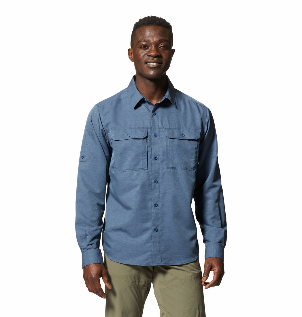 Mountain Hardwear Men Blue Canyon Long Sleeve Shirt
