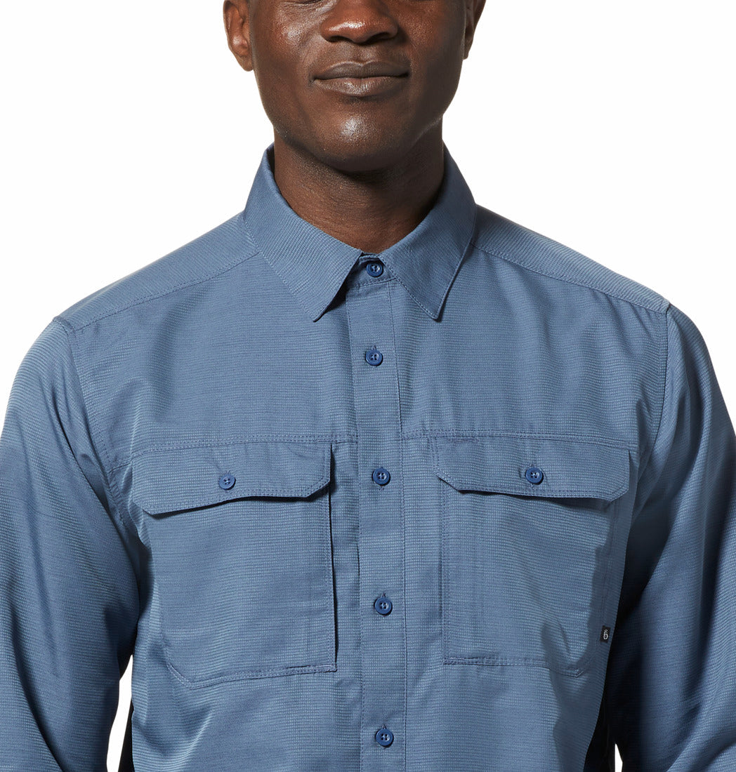 Mountain Hardwear Men Blue Canyon Long Sleeve Shirt