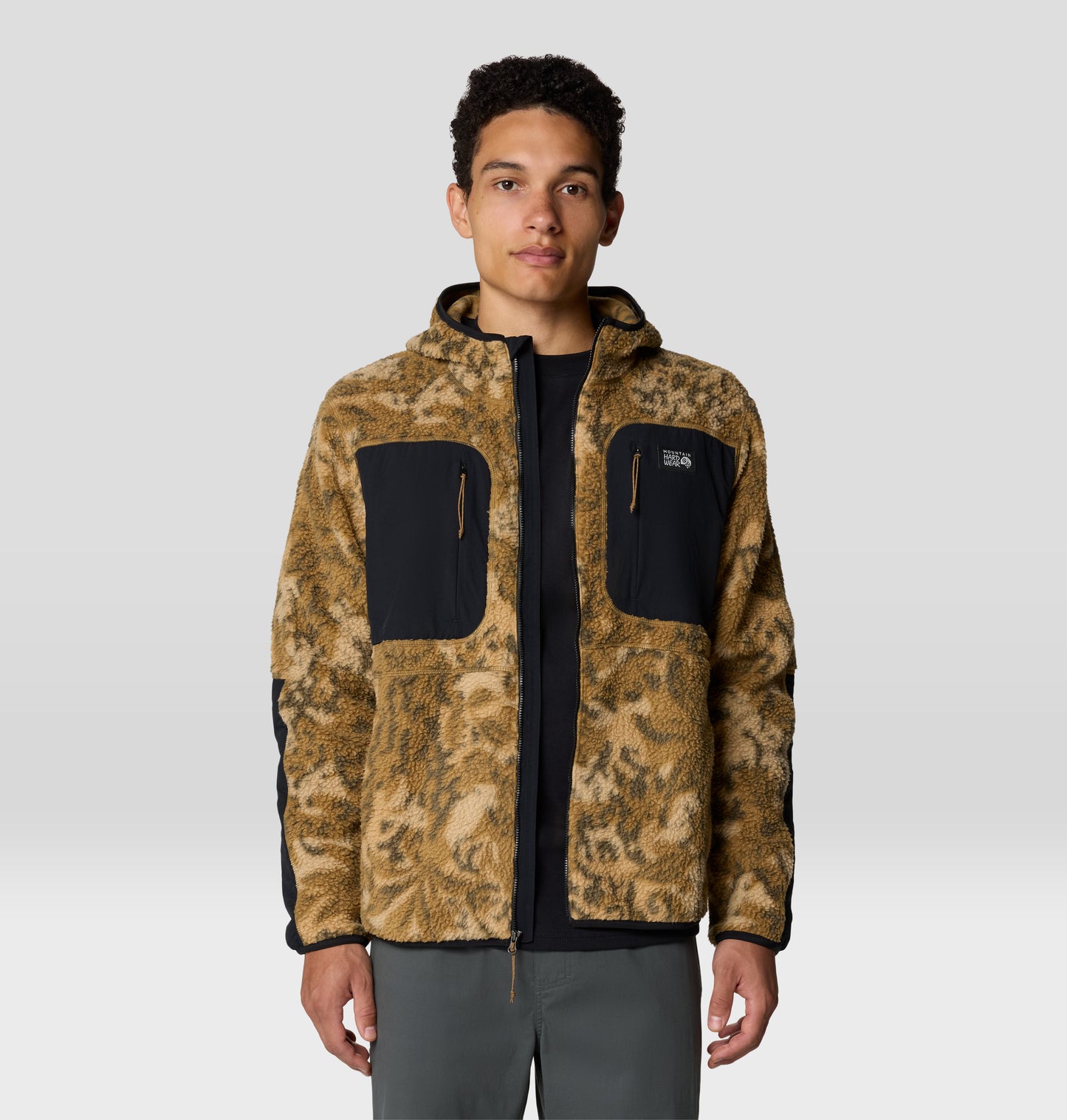 Mountain Hardwear Men Brown HiCamp Printed Fleece