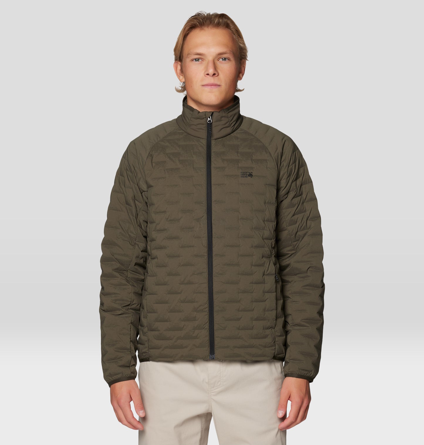 Mountain Hardwear Men Green Stretchdown Down Jacket