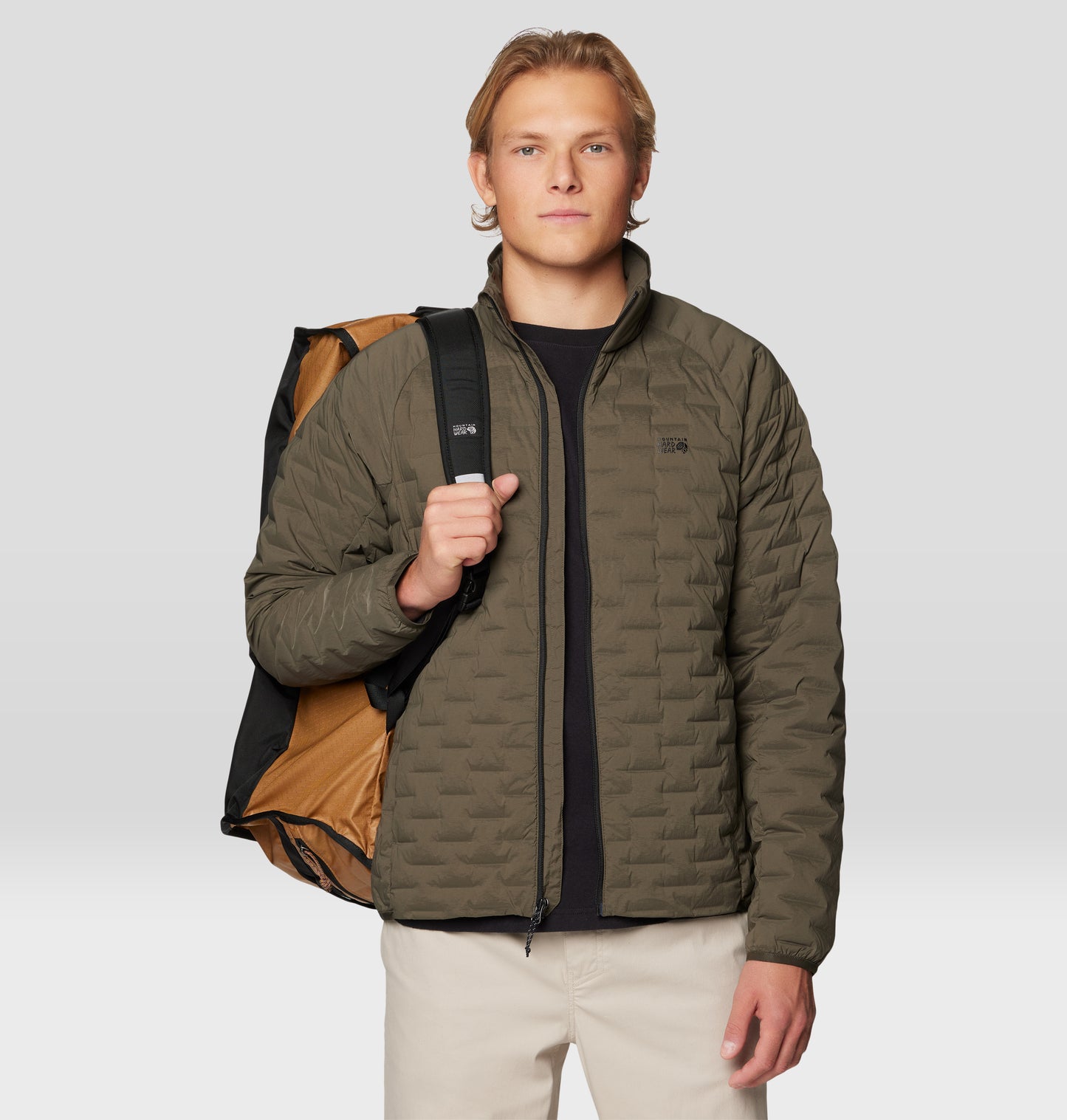 Mountain Hardwear Men Green Stretchdown Down Jacket