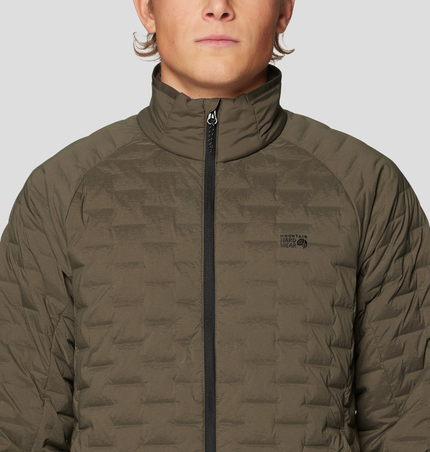 Mountain Hardwear Men Green Stretchdown Down Jacket