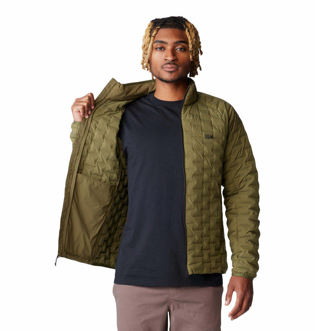MHW Men Green Stretchdown Light Jacket