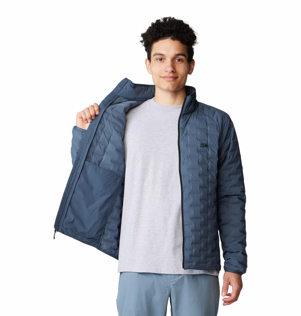 Mountain Hardwear Men Blue Stretchdown Light Down Jacket