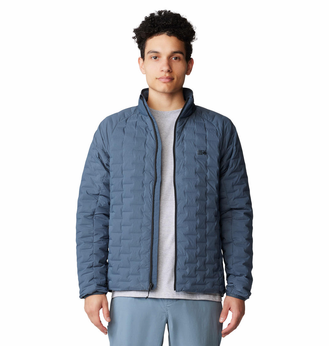 Mountain Hardwear Men Blue Stretchdown Light Down Jacket