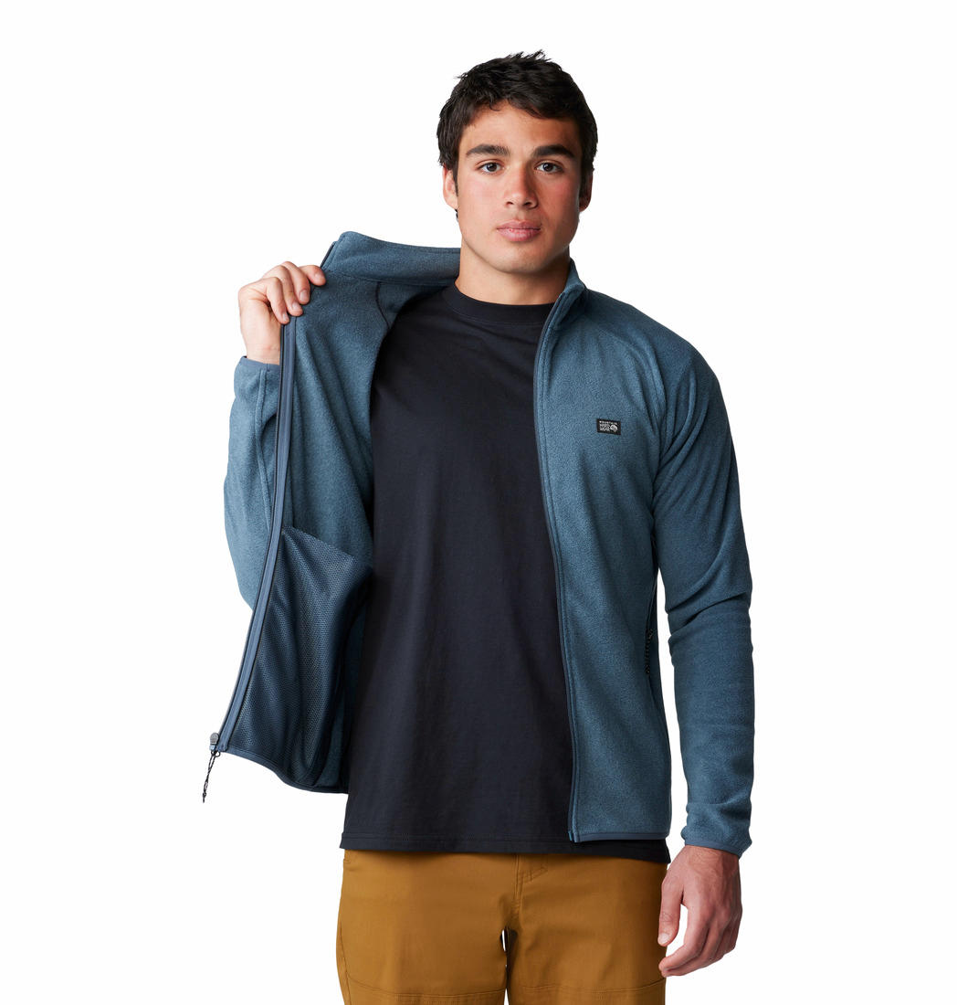 MHW Men Blue Microchill Full Zip Jacket