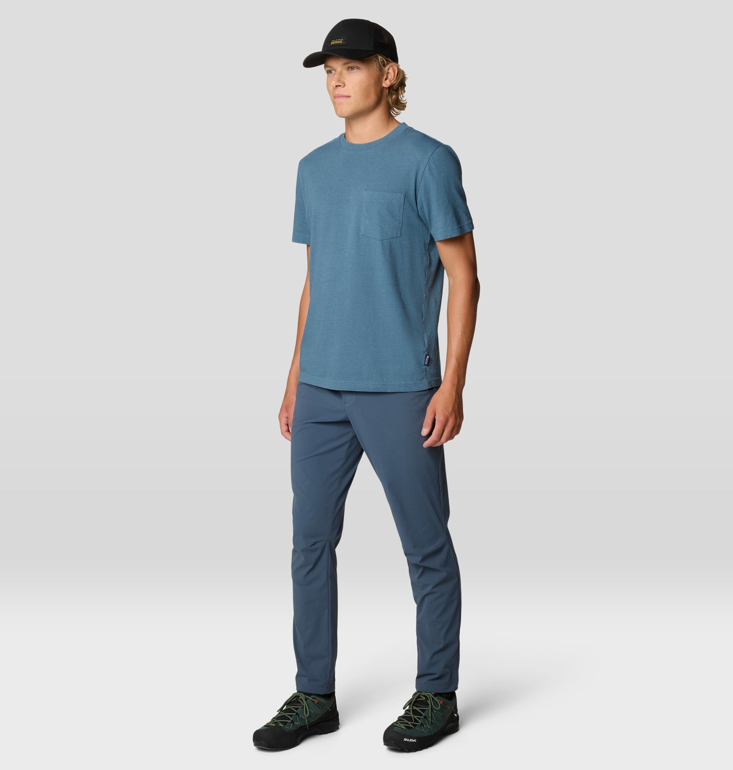 Mountain Hardwear Men Blue On Edge Tshirt
