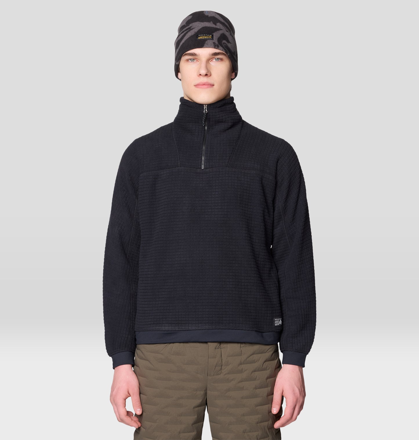 Mountain Hardwear Men Black Summit Grid Sweatshirt