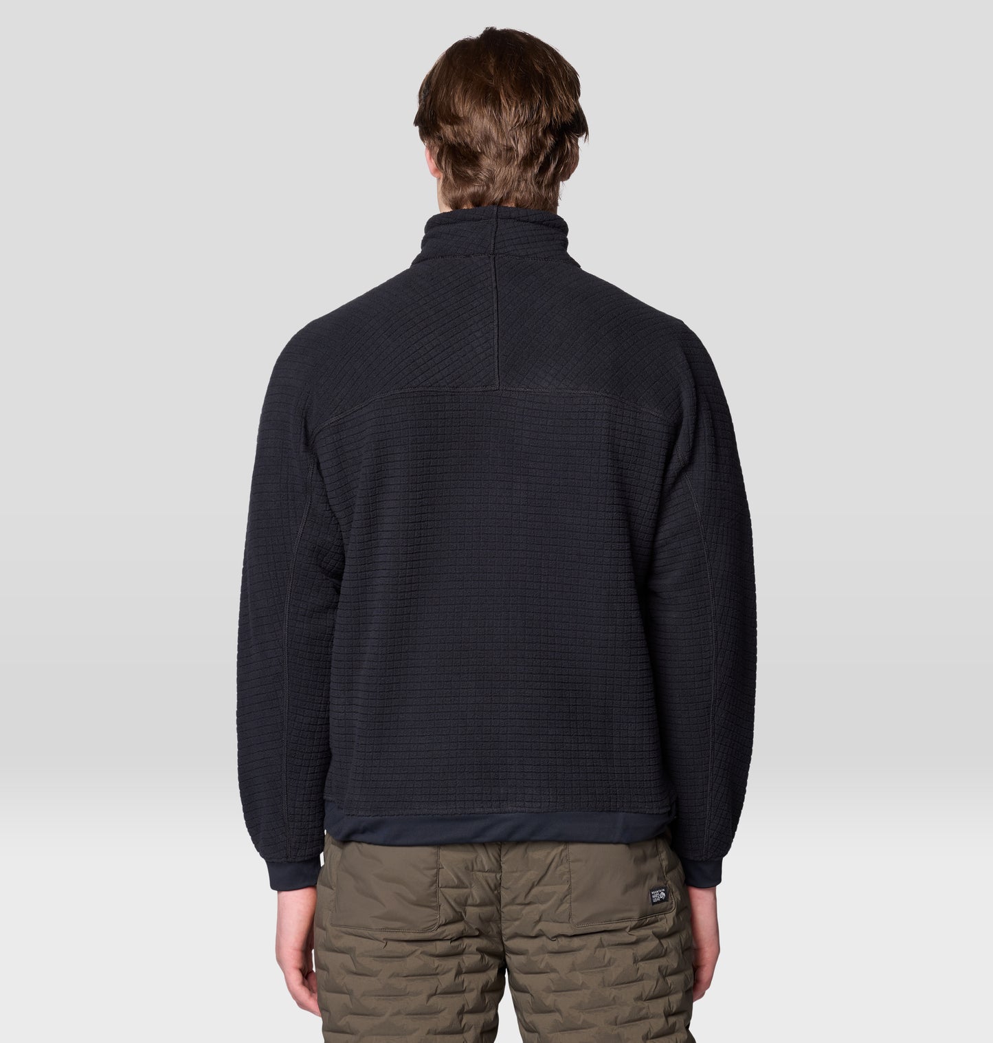 Mountain Hardwear Men Black Summit Grid Sweatshirt