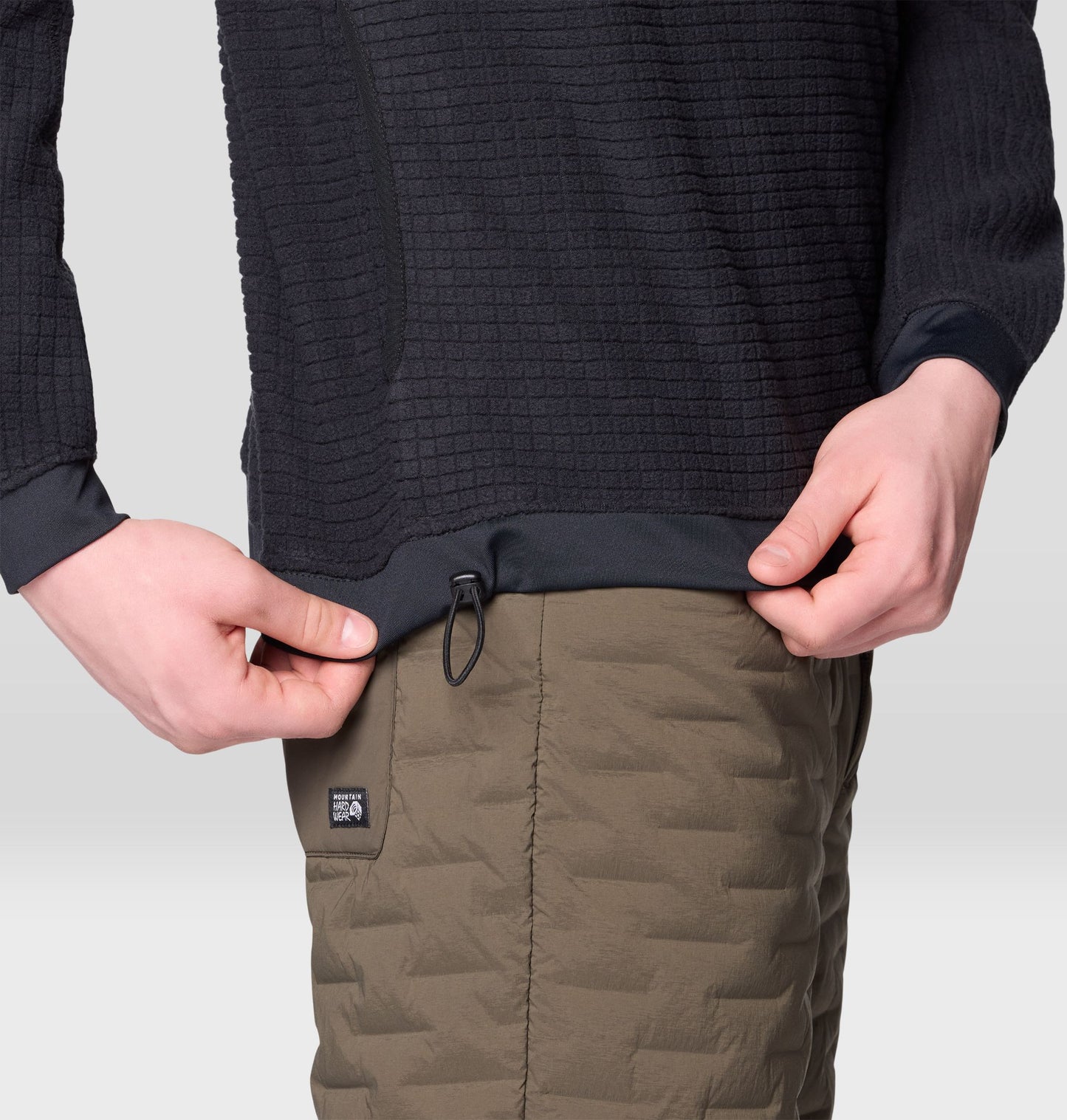 Mountain Hardwear Men Black Summit Grid Sweatshirt