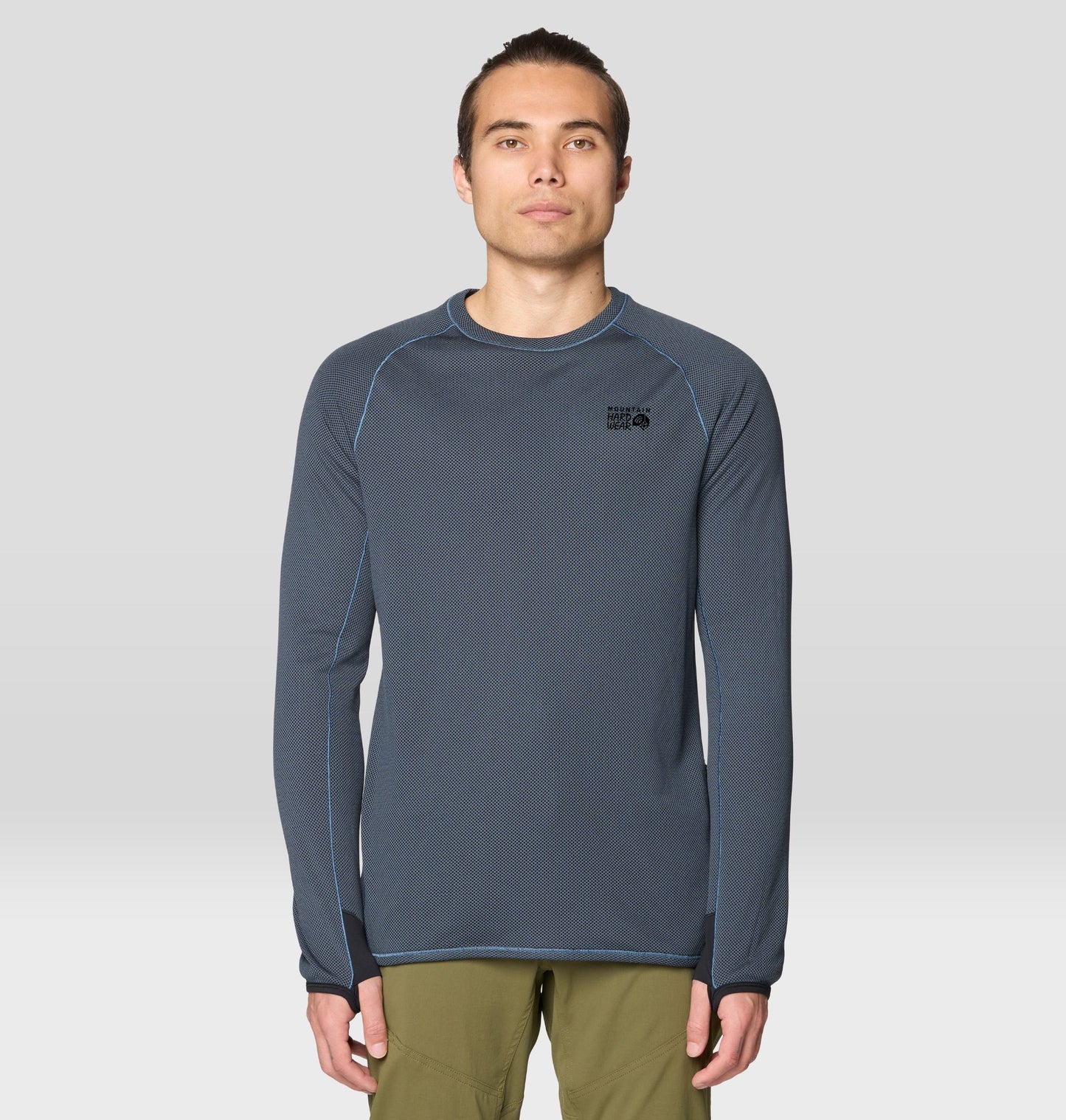 Mountain Hardwear Men Blue AirMesh Tshirt