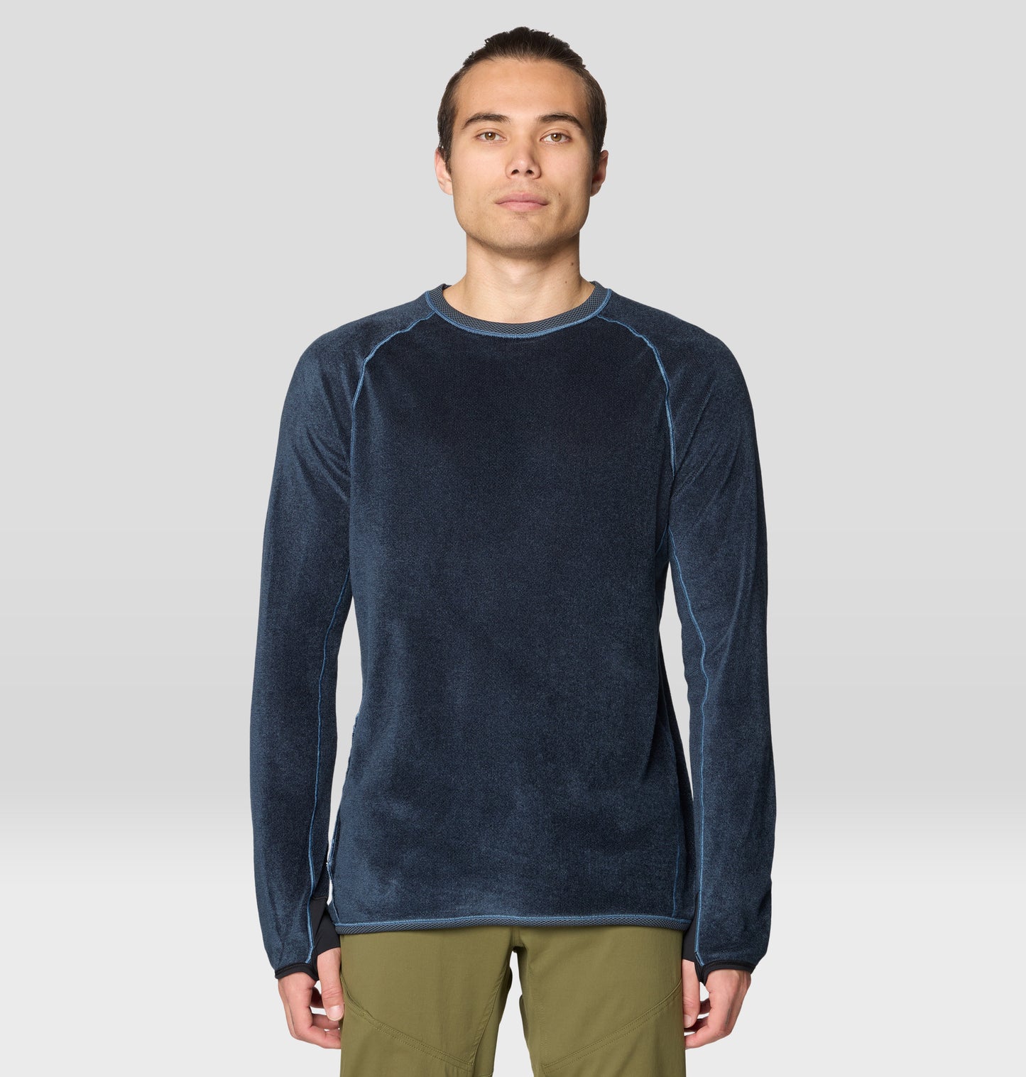 Mountain Hardwear Men Blue AirMesh Tshirt