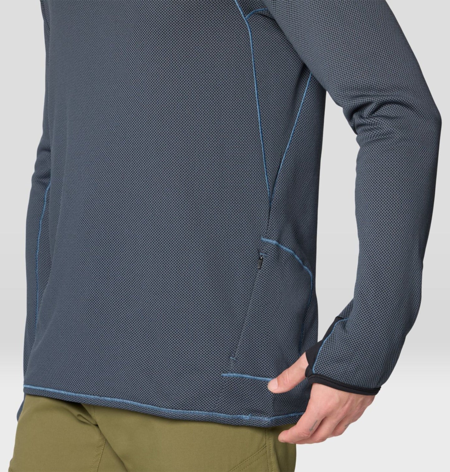 Mountain Hardwear Men Blue AirMesh Tshirt