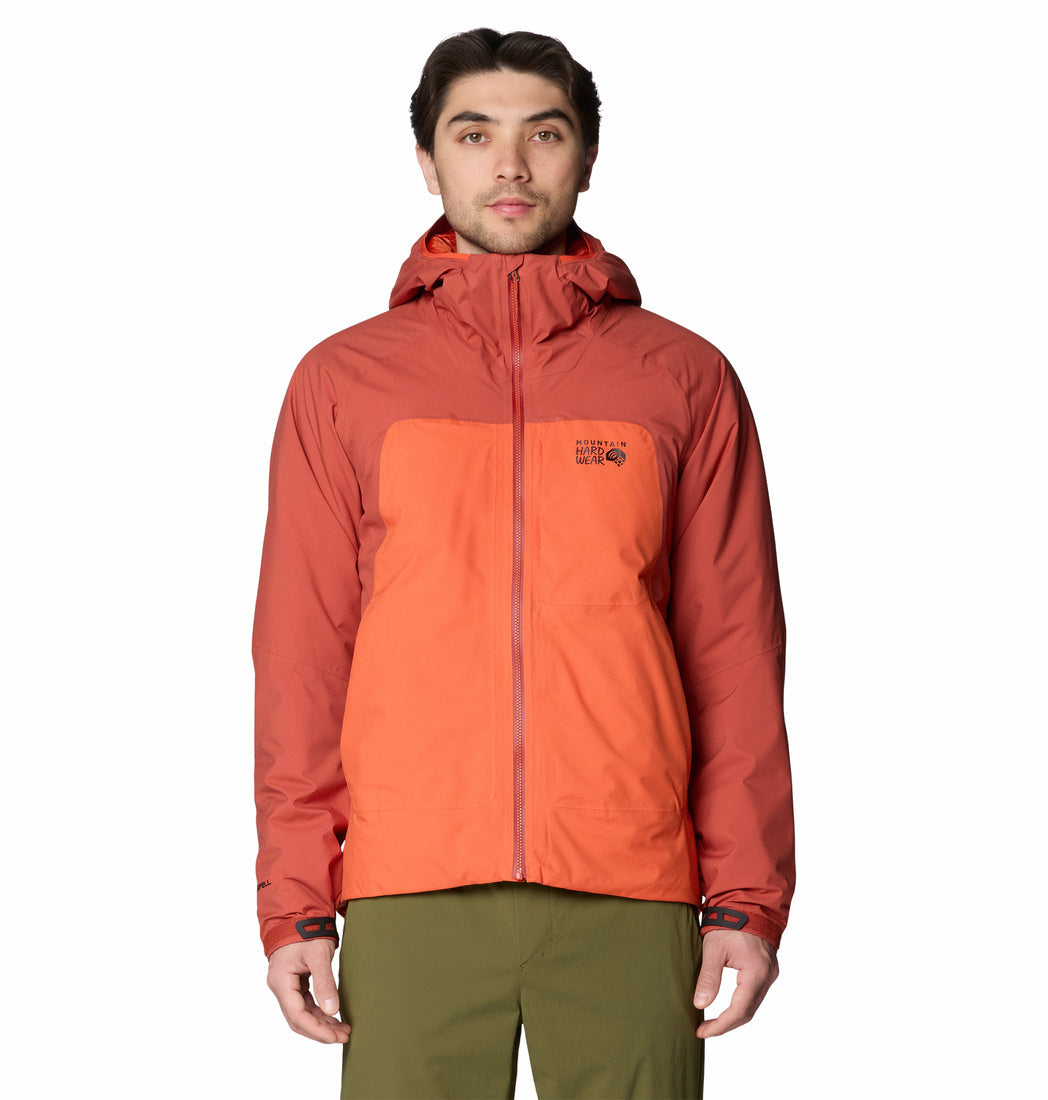 Mountain Hardwear Men Brown Stretch Ozonic Insulated Jacket