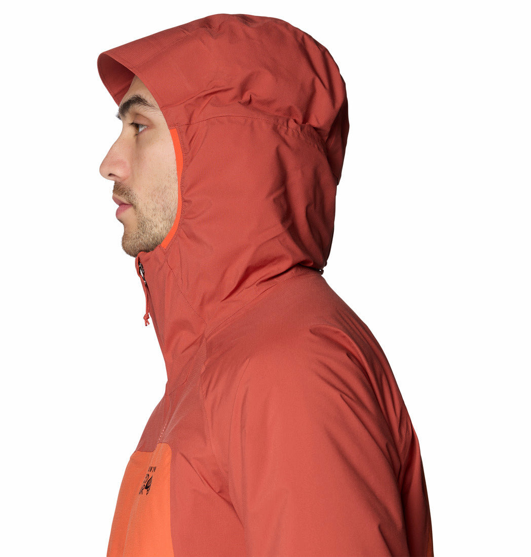 Mountain Hardwear Men Brown Stretch Ozonic Insulated Jacket