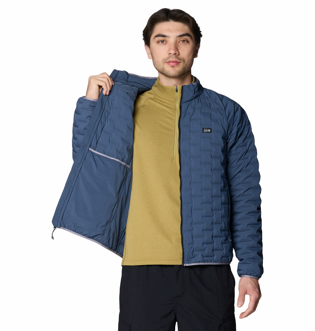 Mountain Hardwear Men Blue Stretchdown Light Jacket