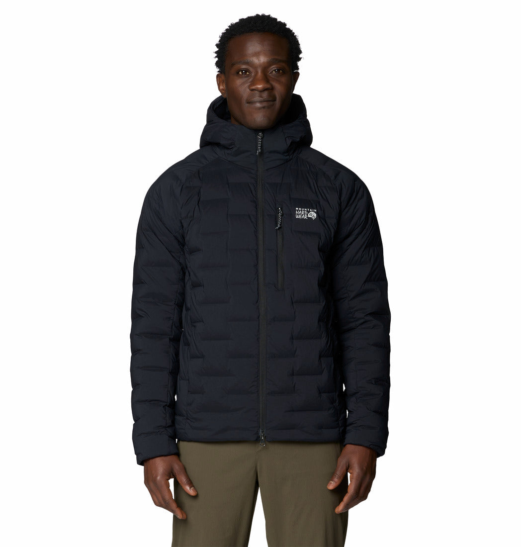 Mountain Hardwear Men Black Stretchdown Hooded Jacket