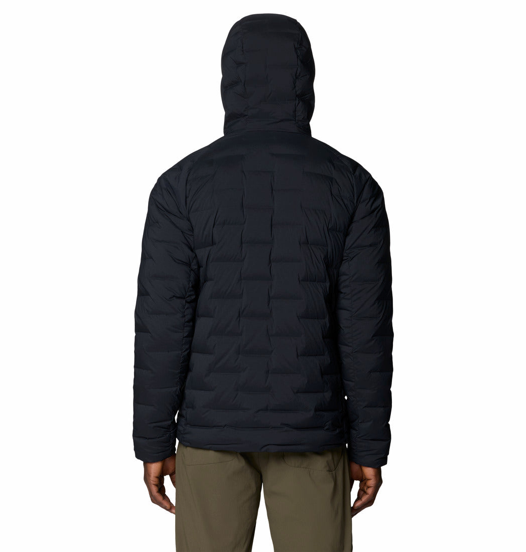 Mountain Hardwear Men Black Stretchdown Hooded Jacket