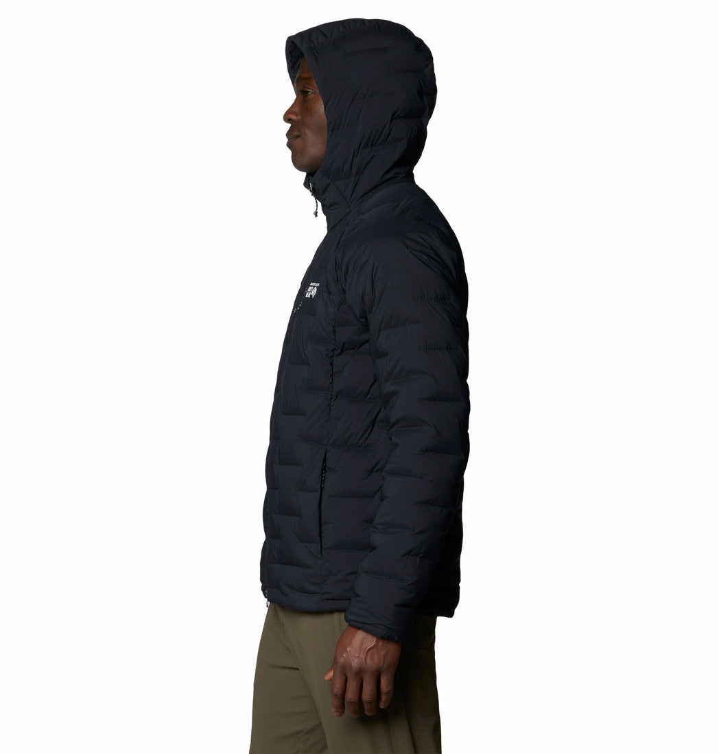 Mountain Hardwear Men Black Stretchdown Hooded Jacket