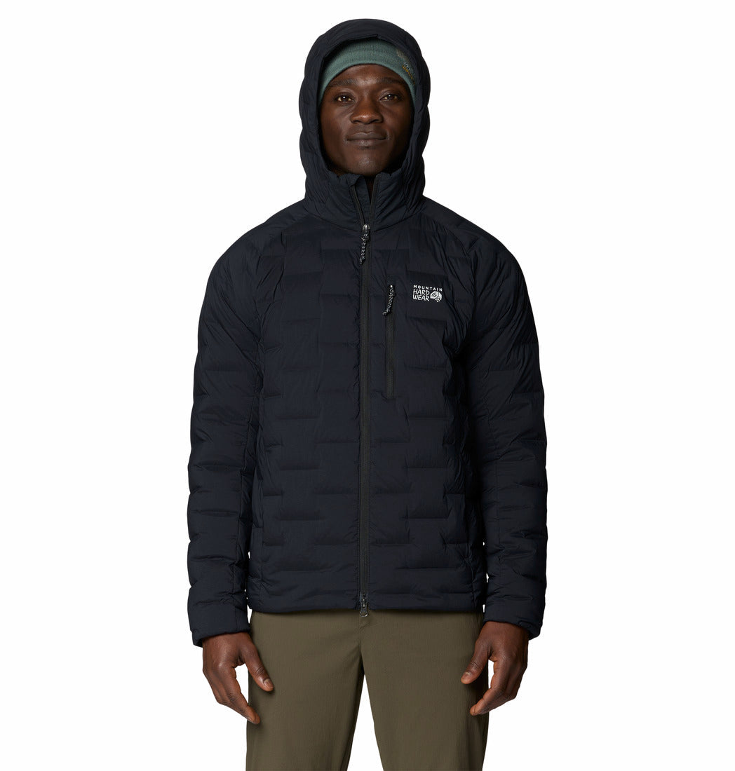 Mountain Hardwear Men Black Stretchdown Hooded Jacket