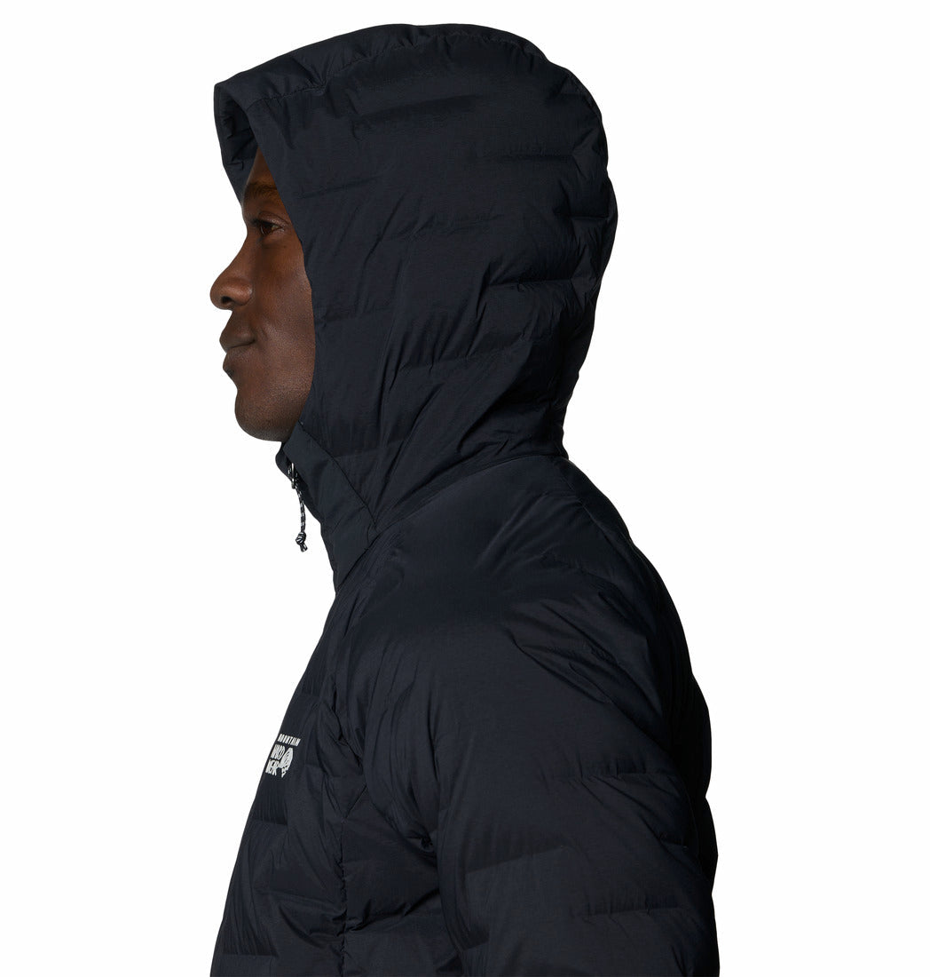 Mountain Hardwear Men Black Stretchdown Hooded Jacket