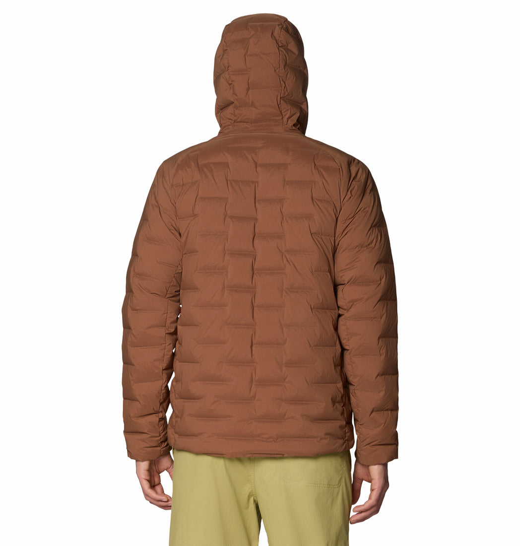 Mountain Hardwear Men Brown Stretchdown Hooded Jacket