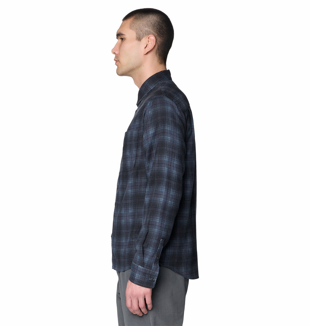 Mountain Hardwear Men Blue A-Side Long Sleeve Shirt