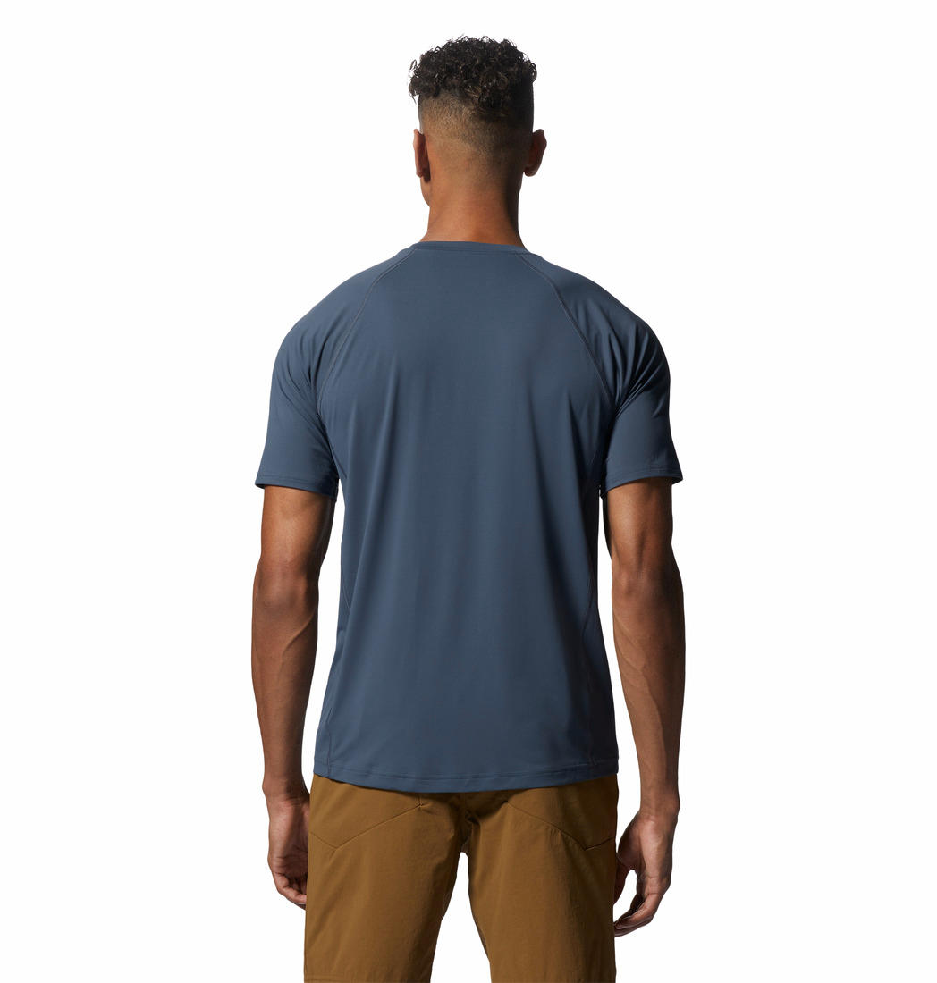 Mountain Hardwear Mens Blue Crater Lake Short Sleeve