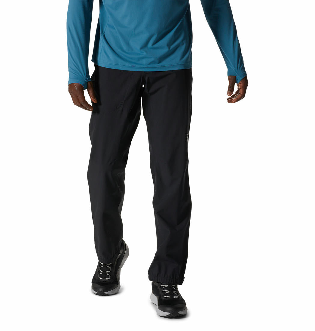 Mountain Hardwear Men Black Stretch Ozonic Rain Pant